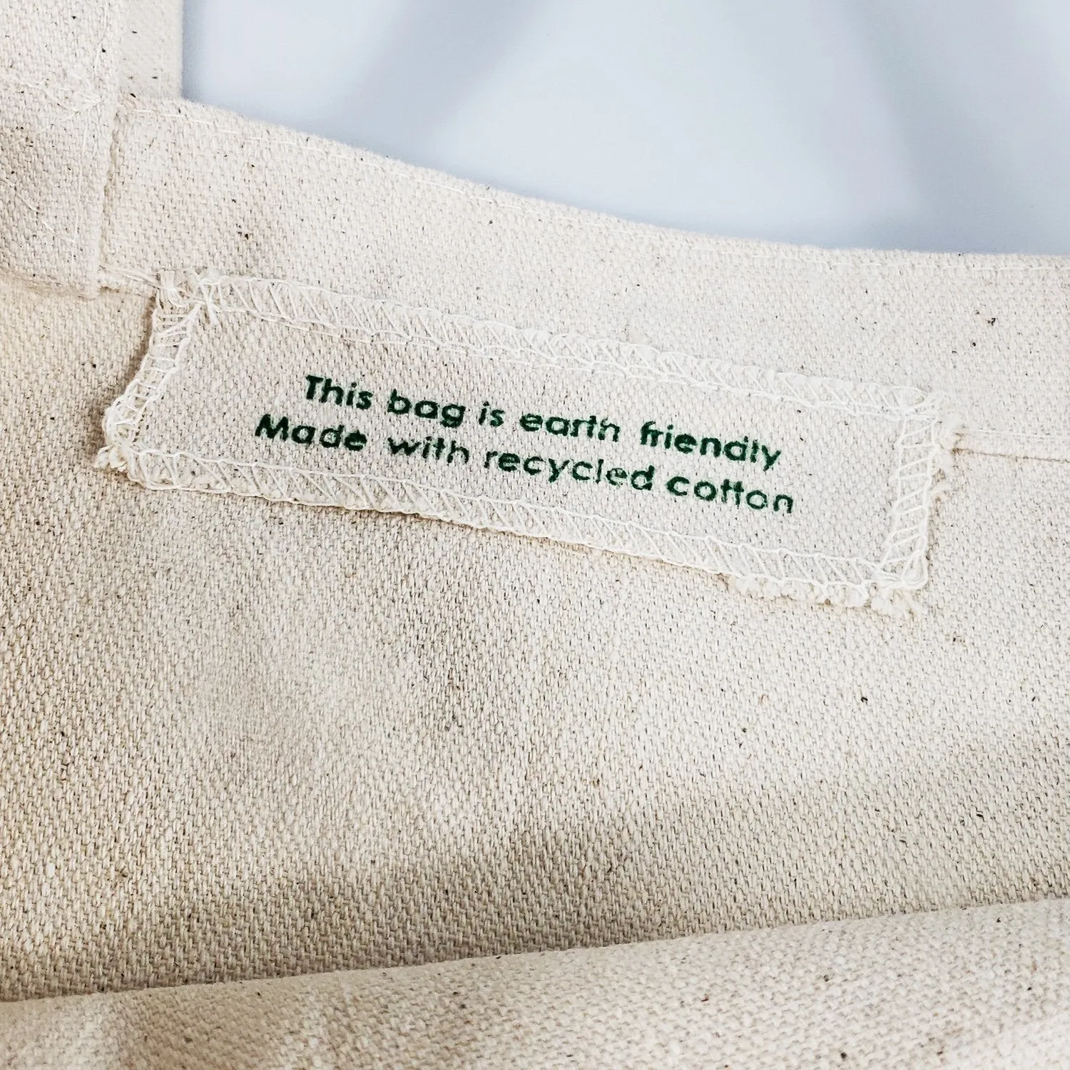 12 ct Eco Friendly Recycled Cotton Canvas Basic Tote Bags - By Dozen