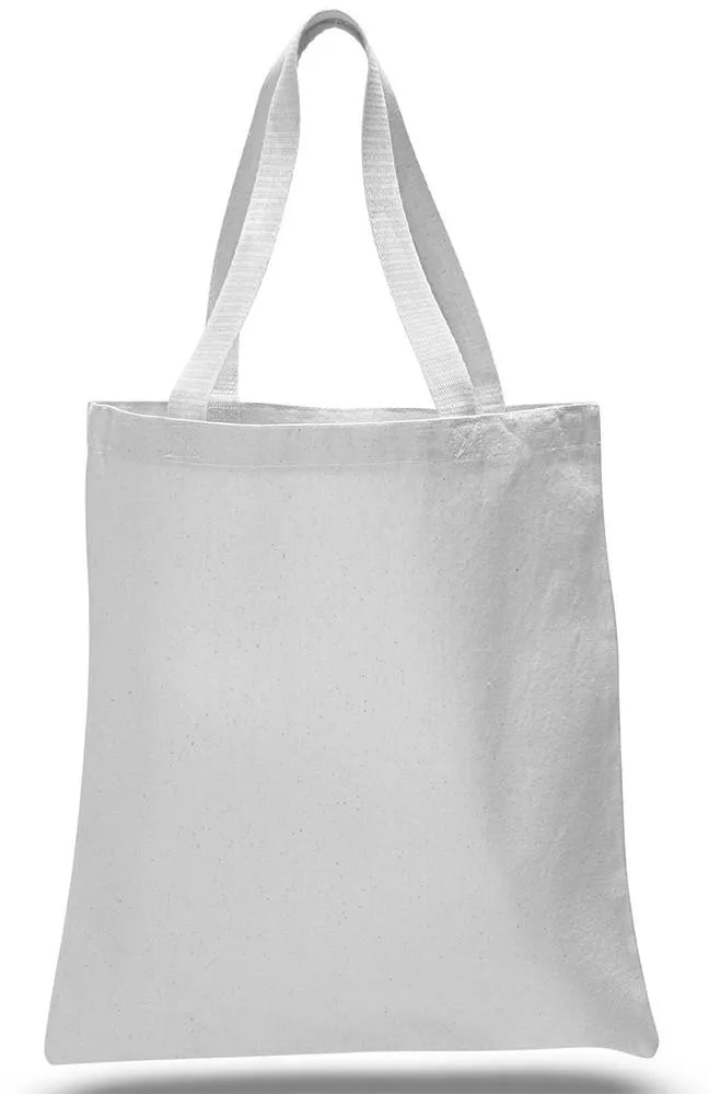 12 ct High Quality Promotional 100% Canvas Tote Bags - By Dozen