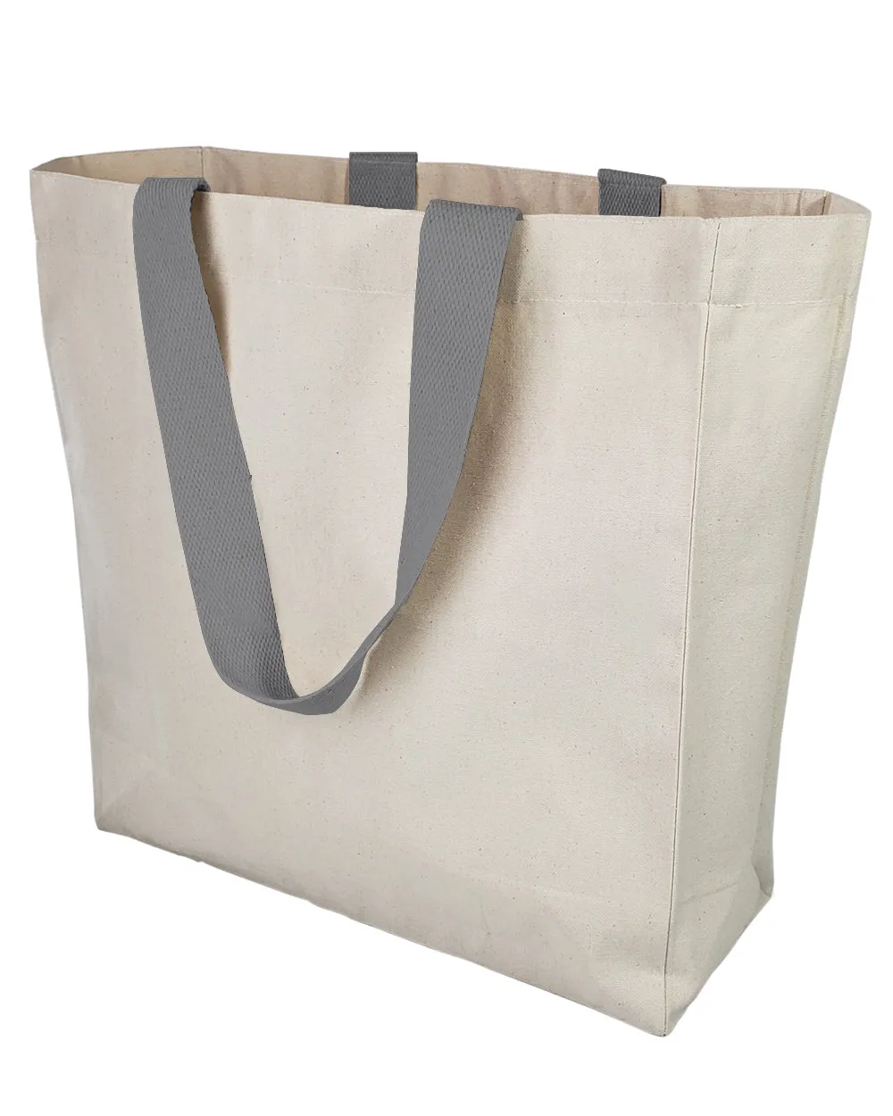 12 ct Ultimate Canvas Shopper Tote Bag / Grocery Bag - By Dozen