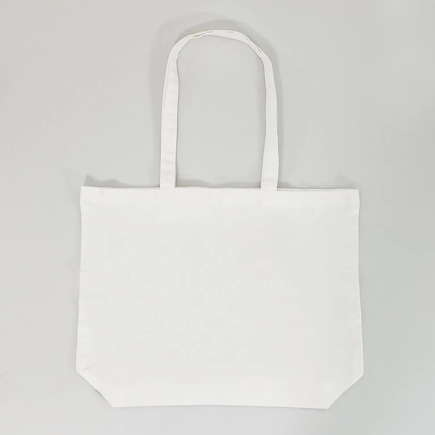 120 ct Large 100% Polyester Canvas Sublimation Tote Bags White - By Case