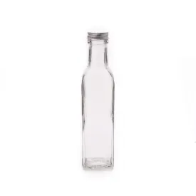 1L Glass Bottle with Black Lid Starlight Flint