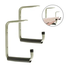 2 x Giant Heavy Duty 415mm Wall & Ceiling Mounted Storage Hooks