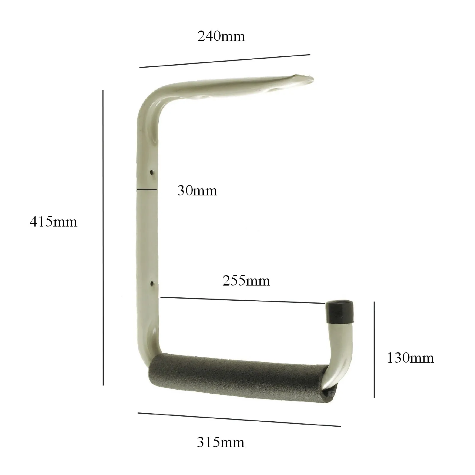 2 x Giant Heavy Duty 415mm Wall & Ceiling Mounted Storage Hooks