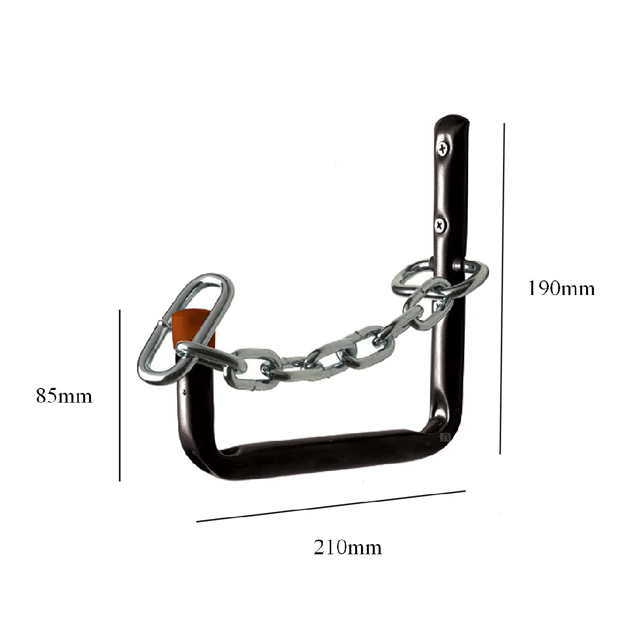 2 x  Lockable 210mm Storage Hooks, Wall Mounted for Ladders & Bikes