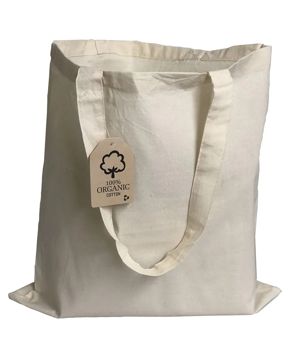 240 ct Organic Cotton Canvas Tote Bags - By Case