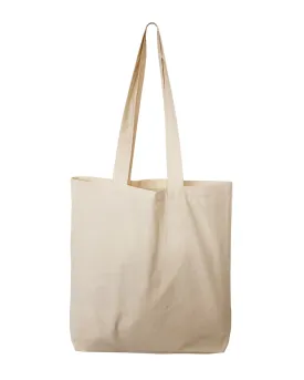 240 ct Over the Shoulder 26" Long Handle Cotton Tote Bags - By Case