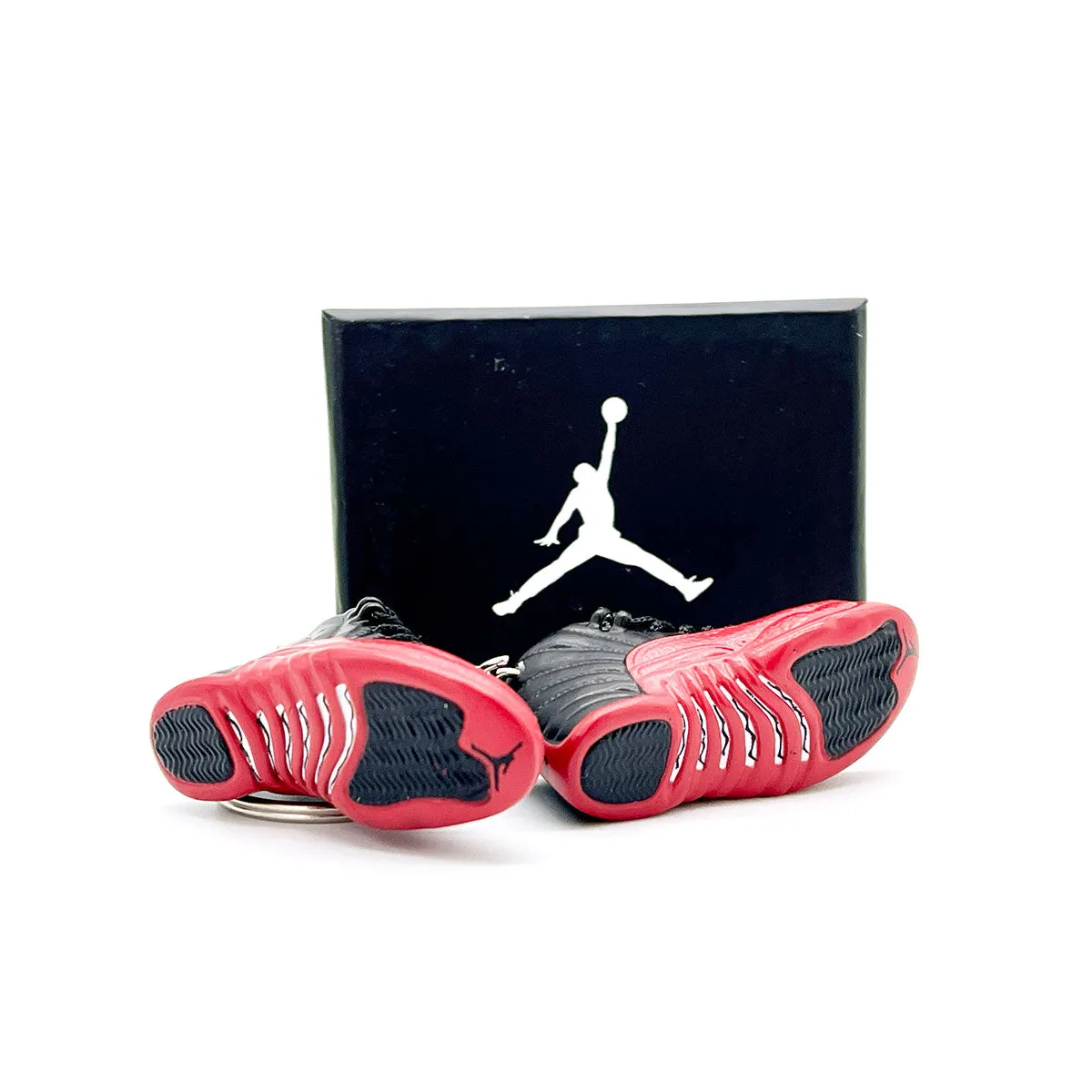 3D Sneaker Keychain- Air Jordan 12 Flu Game Pair