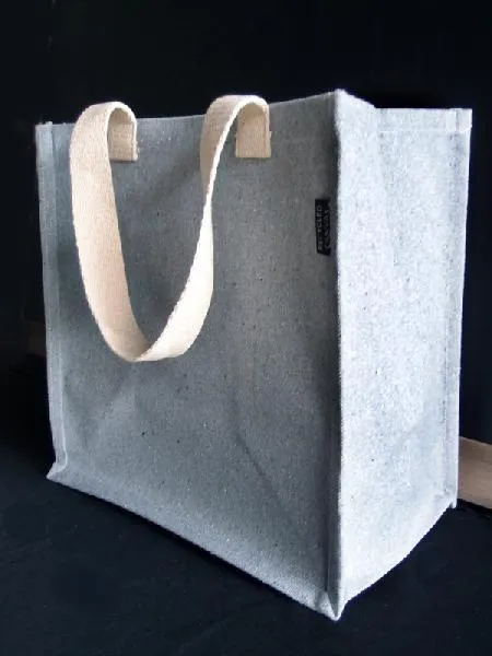 48 ct Large Recycled Canvas Tote Bag W/Laminated Interior - RC890 - By Case