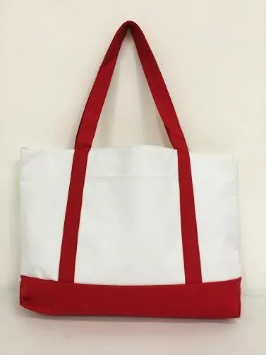 6 ct Grocery Shopping Tote Bag With Large Outside Pocket - By Bundle