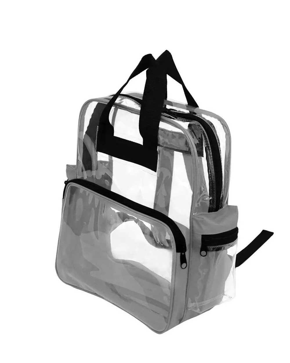 6 ct Heavy Vinyl Polyester Clear Backpack - By Bundle