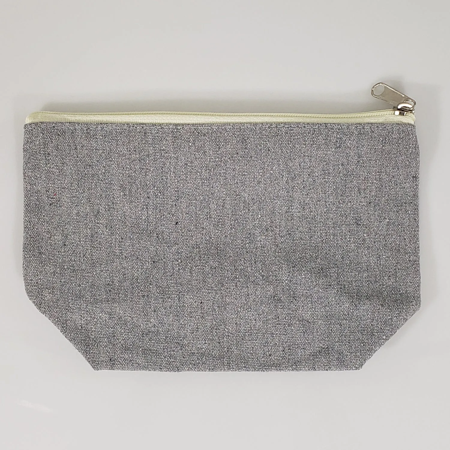 6 ct Large Size Recycled Flat Zipper Cosmetic Bag - By Bundle