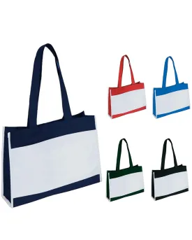 6 ct Travel Tote Bag with Hook and Loop Closure - Pack of 6