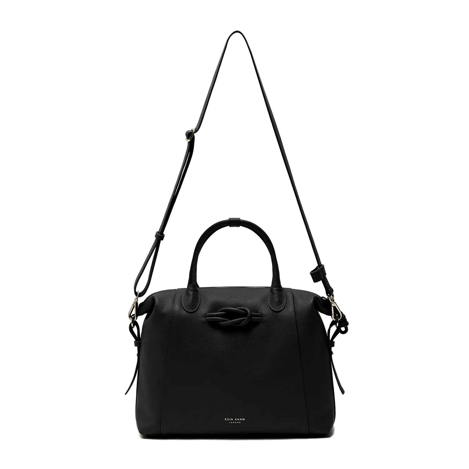 6-in-1 Wimbledon Leather Backpack Tote, Black