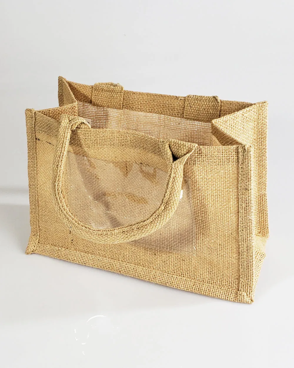 72 ct Rustic Wedding Favor Burlap Bags / Promotional Jute Totes - By Case