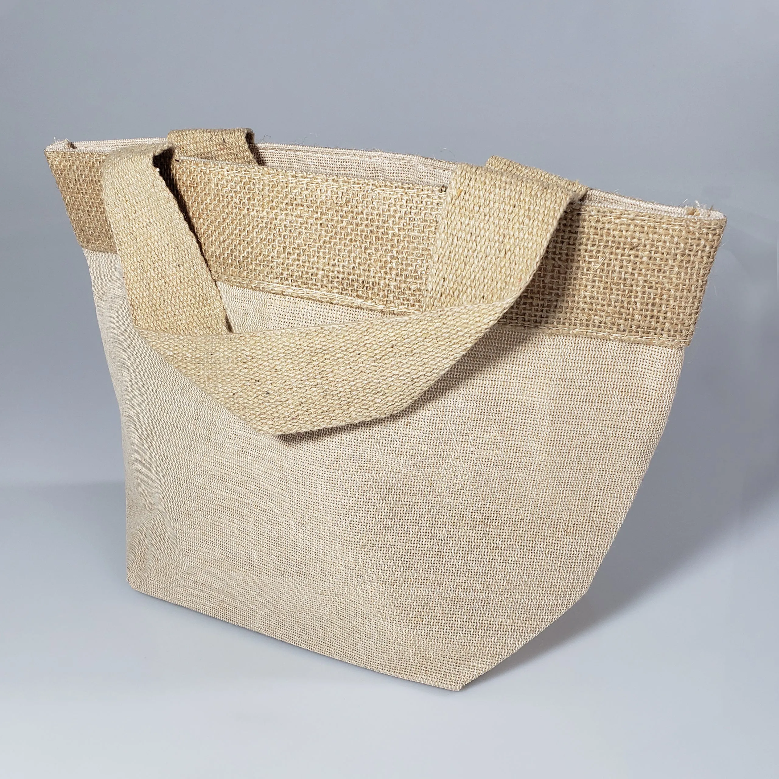 72 ct Small Fancy Burlap Bags - JuCo Tote Bags  (Jute & Cotton Blend) - TJ893 - By Case