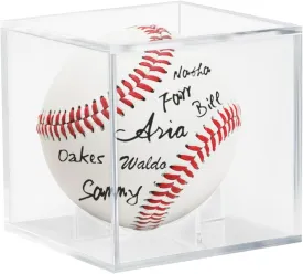 Acrylic Baseball Case for Display, UV Protected Baseball Display Cube, Autographed Baseball Clear Display Case, Baseball Display Case for Memorabilia Baseball (1PC)