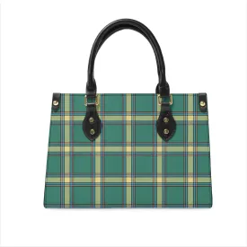 Alberta Province Canada Tartan Leather Bag