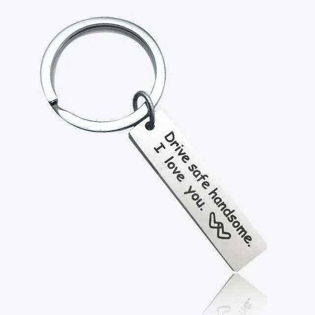 All Occasion Gift Drive Safe I Need You Here with Me Keychain Girl for Boy - Party Favors