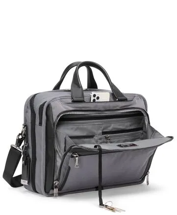 ALPHA X ORGANIZER BRIEFCASE - METEOR GREY