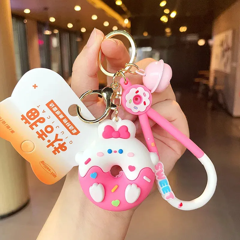 Animal Donut Friend Keychains