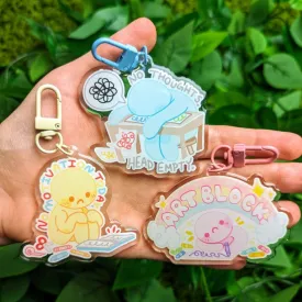 Art Block Keychains