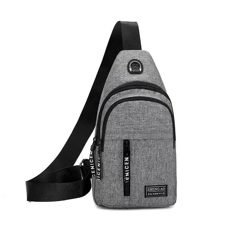 Bag 2022 New Men's Chest Bag Canvas Bag Crossbody Bag Men's Bag Shoulder Bag Korean Small Bag Casual Waist Bag