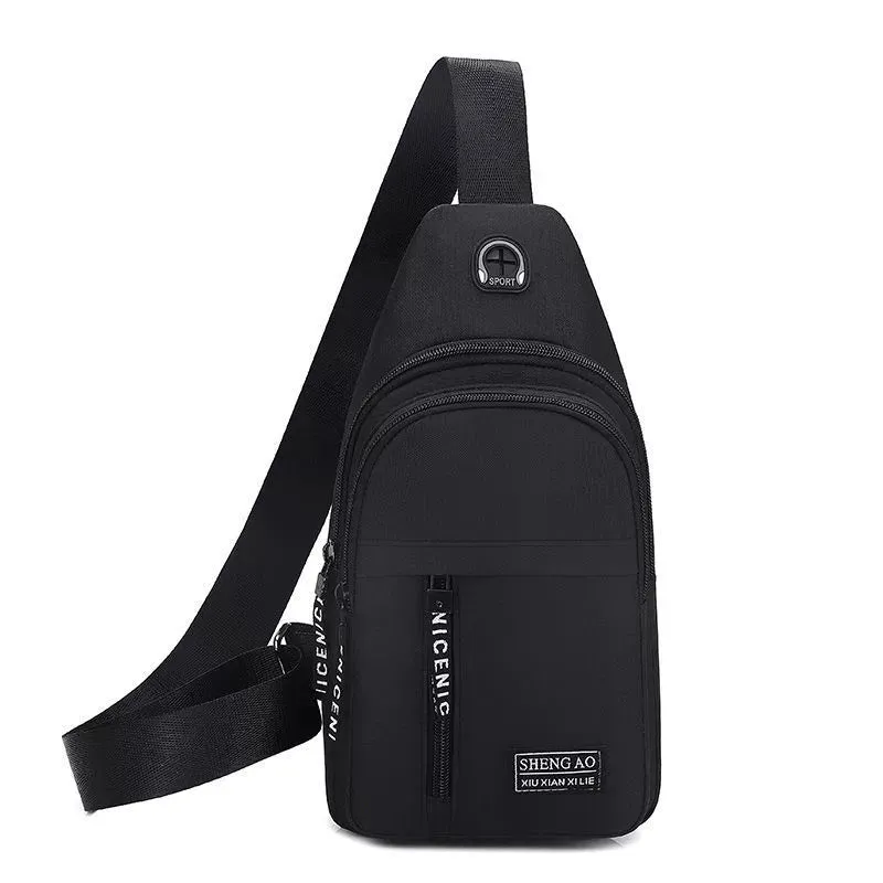 Bag 2022 New Men's Chest Bag Canvas Bag Crossbody Bag Men's Bag Shoulder Bag Korean Small Bag Casual Waist Bag