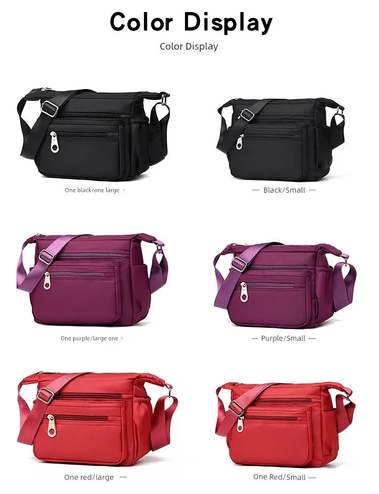 Bag for Middle-Aged Peopl One-Shoulder Versatile Nylon Cloth