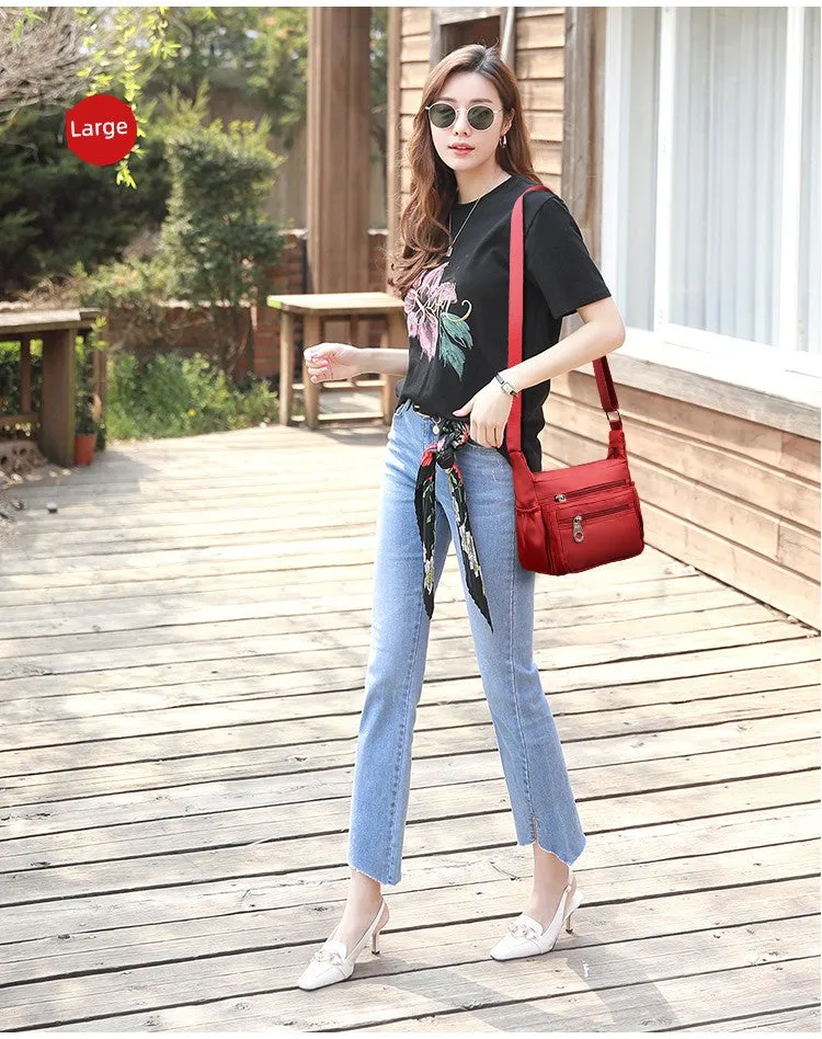 Bag for Middle-Aged Peopl One-Shoulder Versatile Nylon Cloth