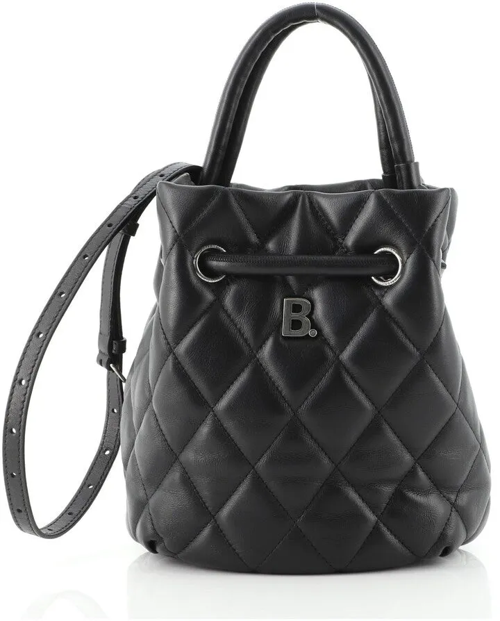 Balenciaga B Quilted Bucket Bag