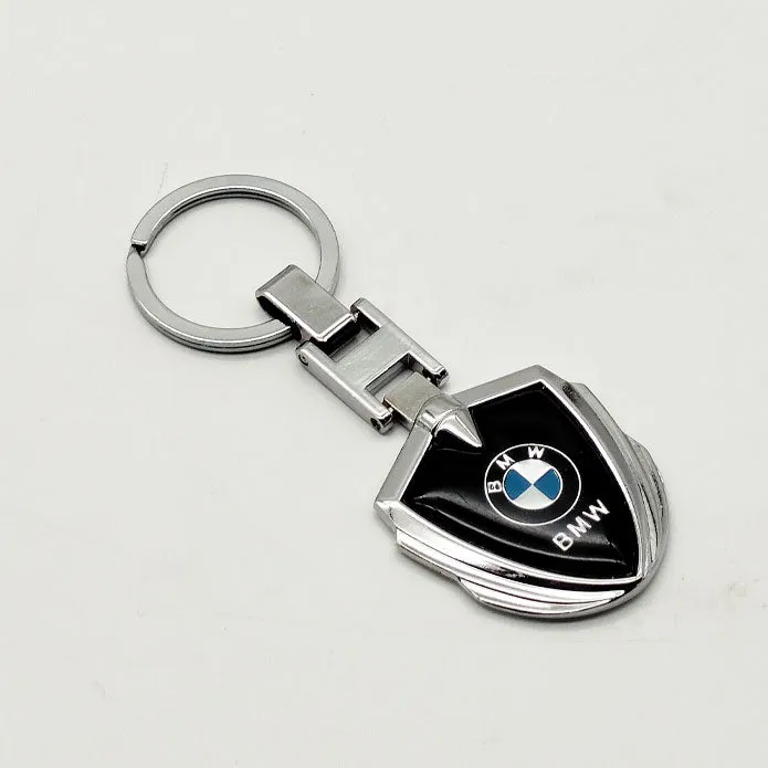 BMW Metal Keychain Keyring - Black And Chrome