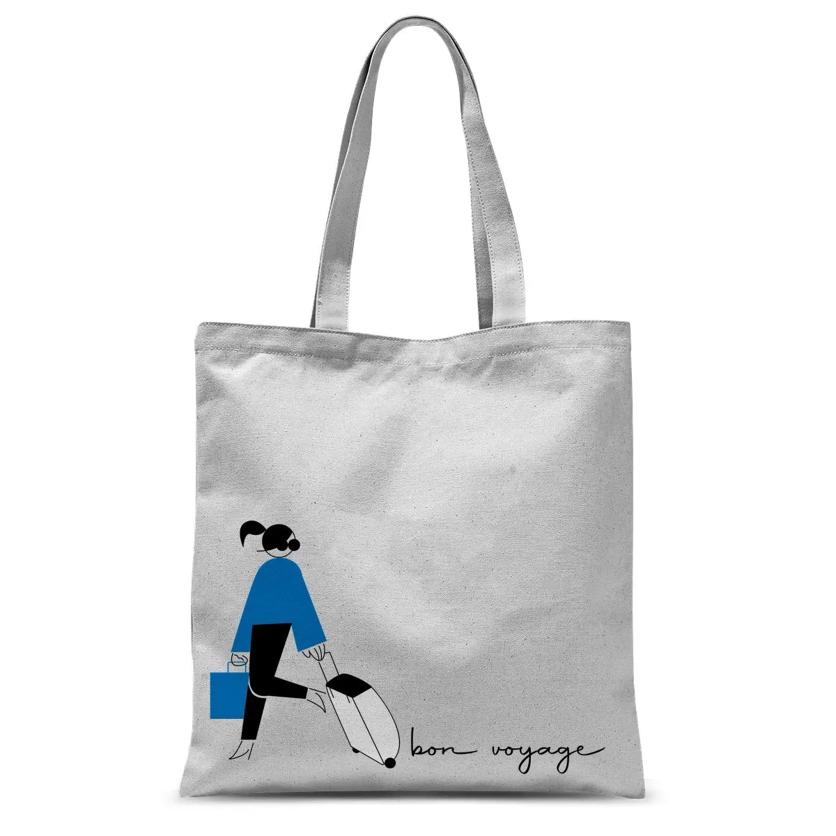 Bon voyage (Blue) Sublimation Tote Bag