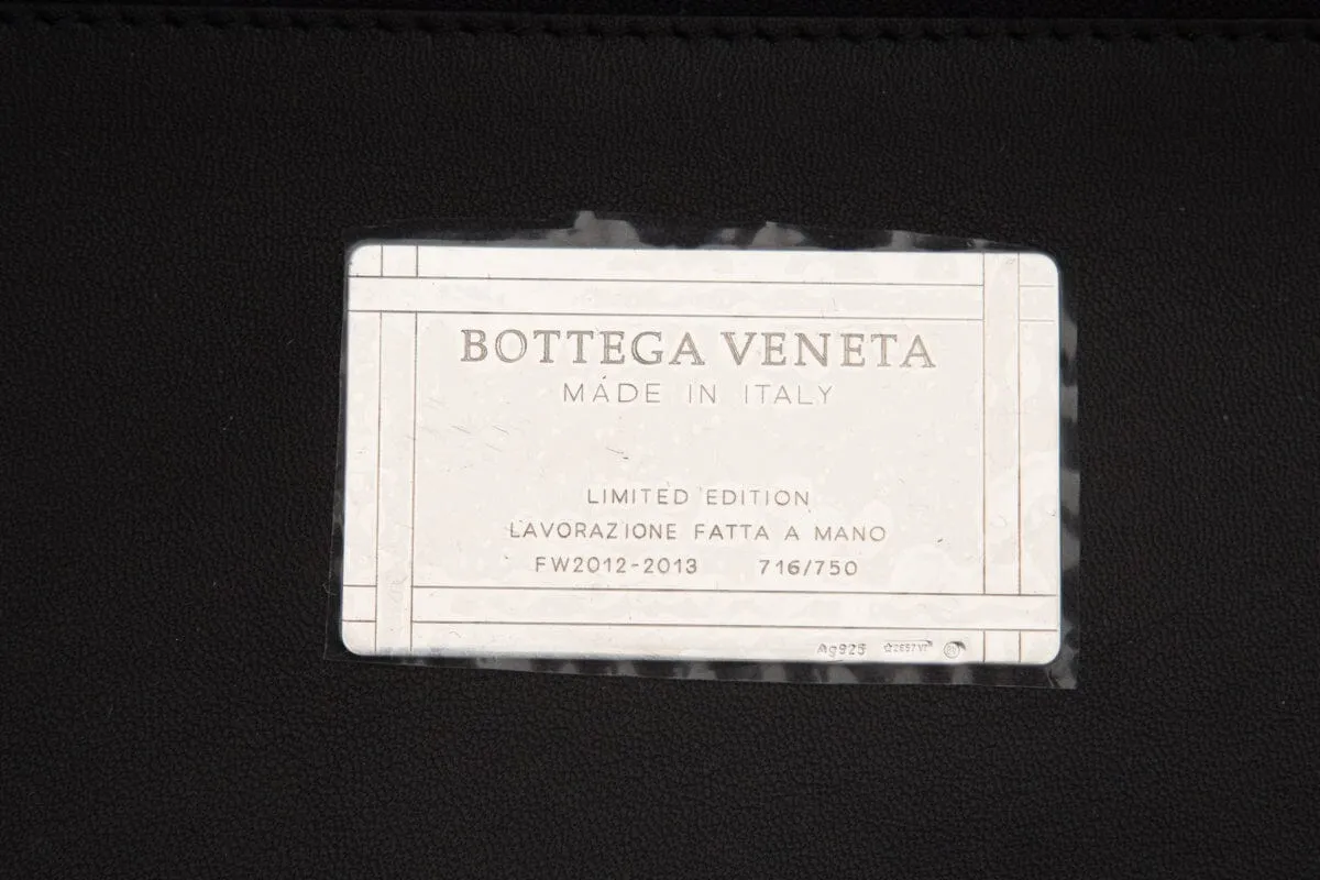 Bottega Veneta Black Cabat Intrecciato Leather Tote