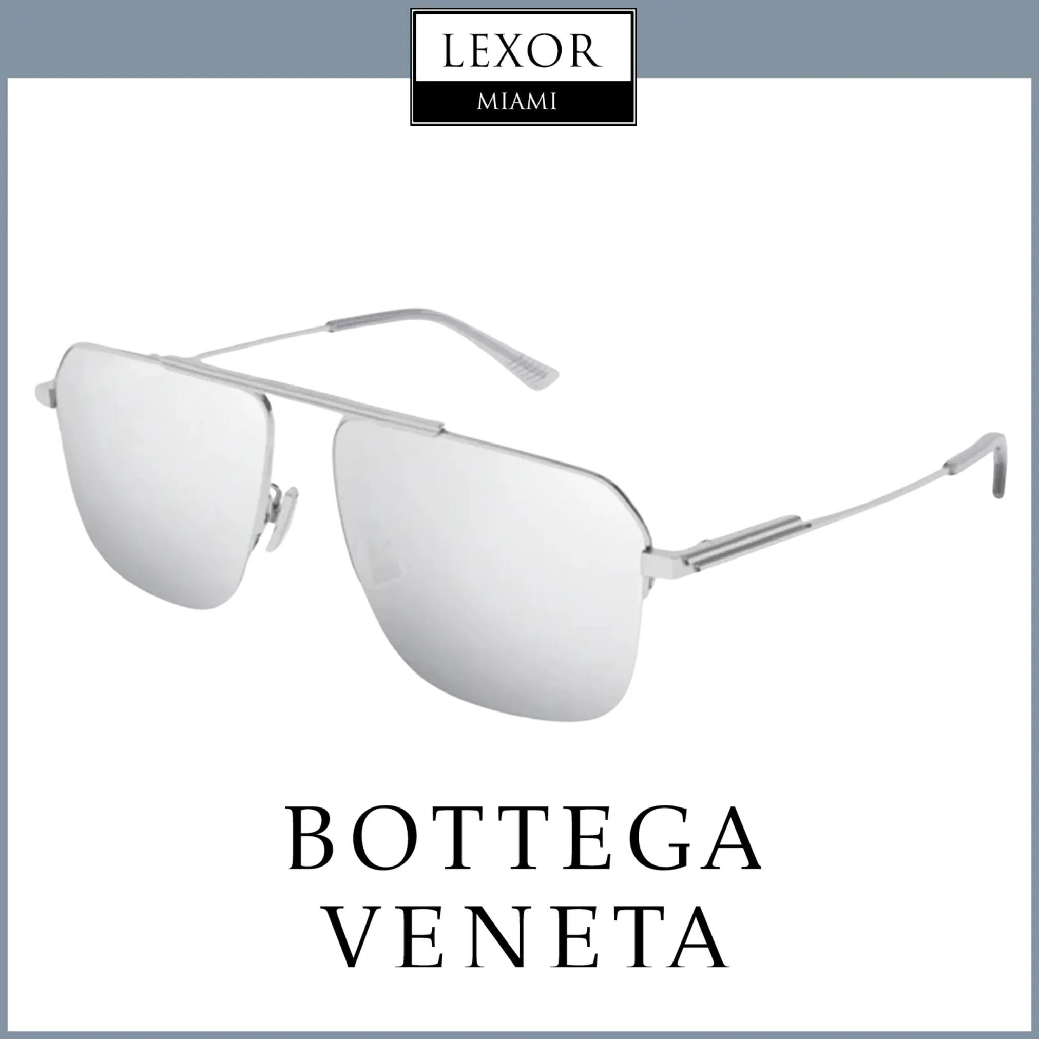 Bottega Veneta BV1149S-003 58 Sunglass UNISEX METAL