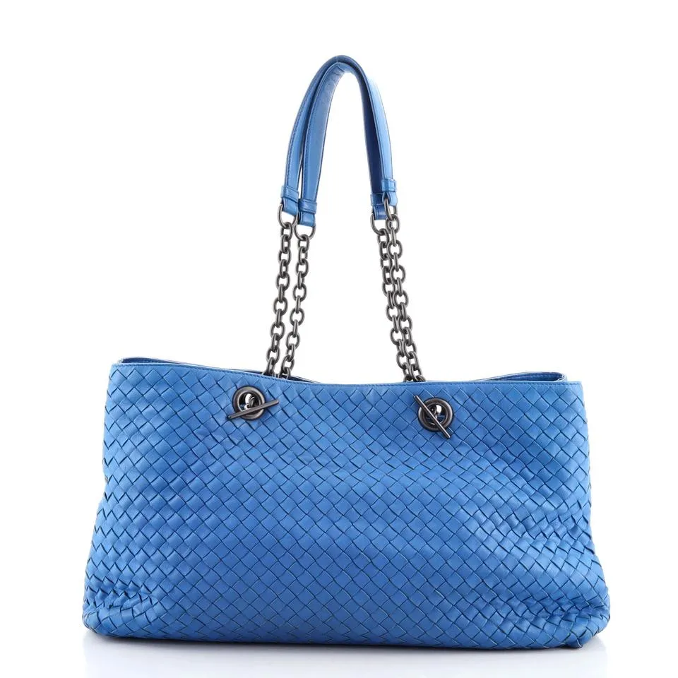 BOTTEGA VENETA DOUBLE CHAIN INTRECCIATO NAPPA TOTE