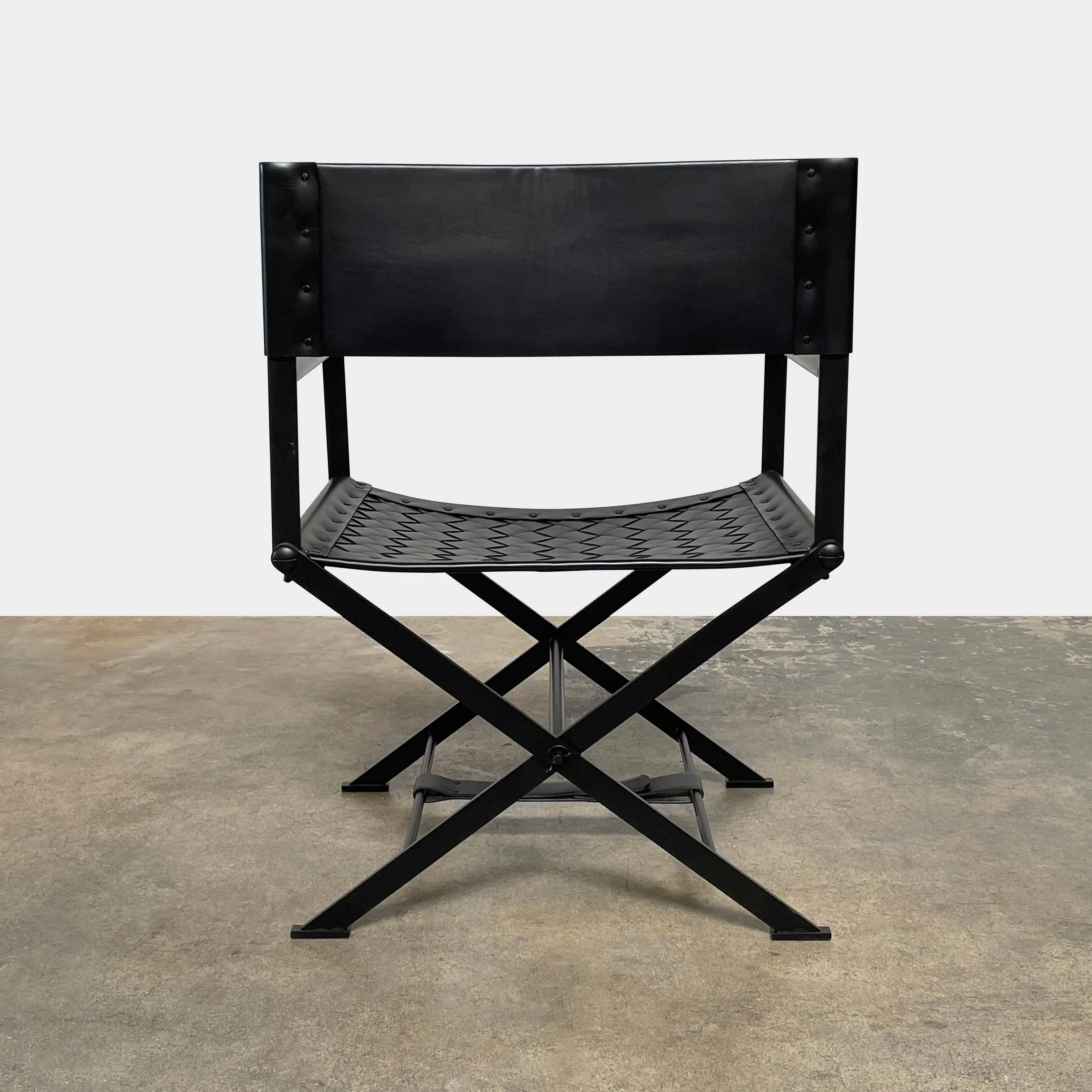 Bottega Veneta Nero Leather Director's Chair