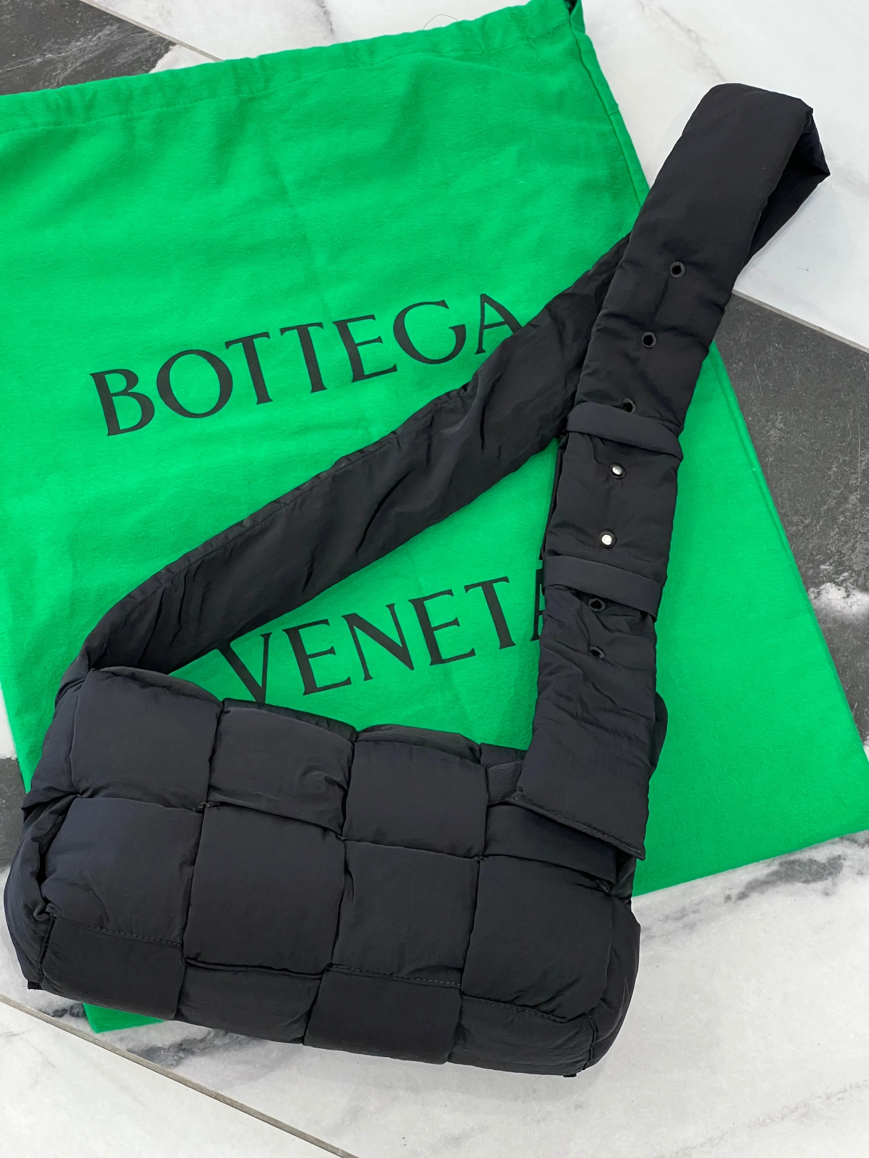 BOTTEGA VENETA PADDED TECH CASSETTE BAG