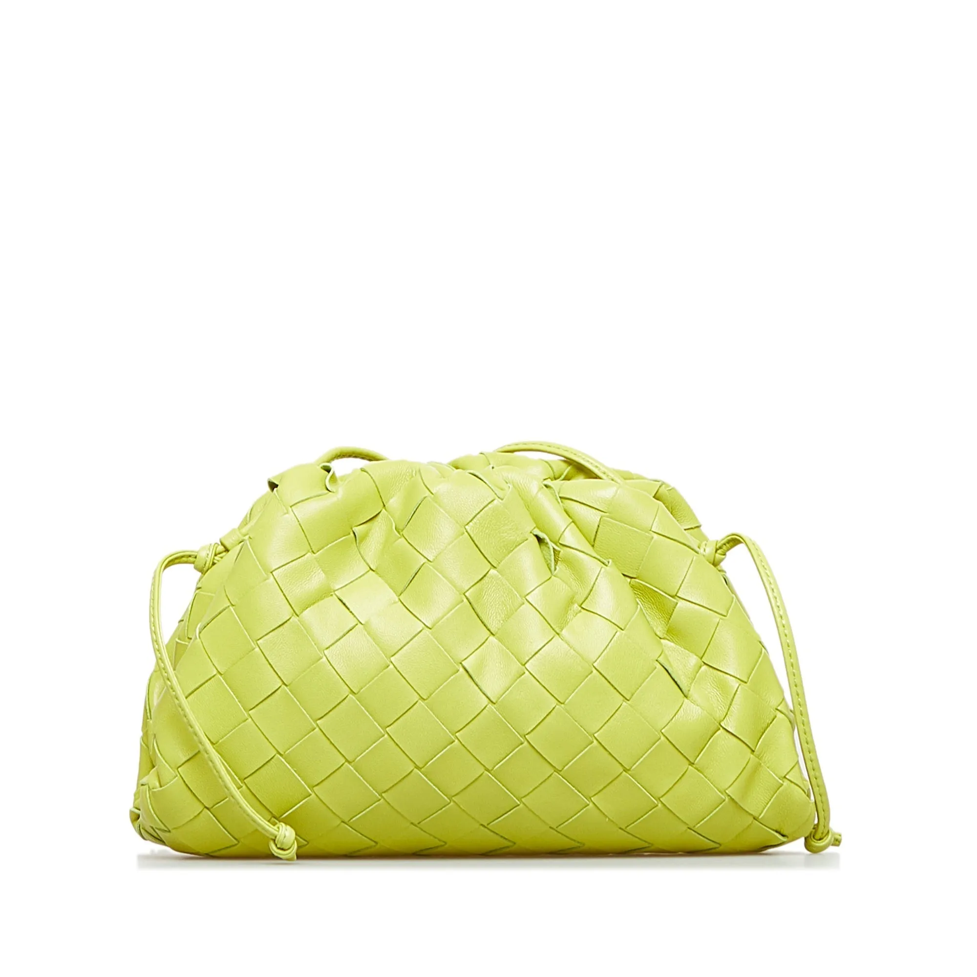 Bottega Veneta The Mini Pouch Green Intrecciato