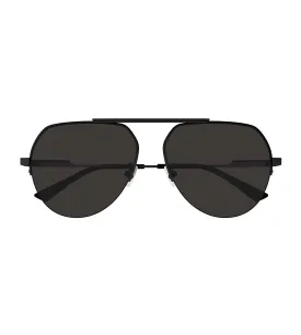 Bottega Veneta Unisex Grey Aviator Sunglass