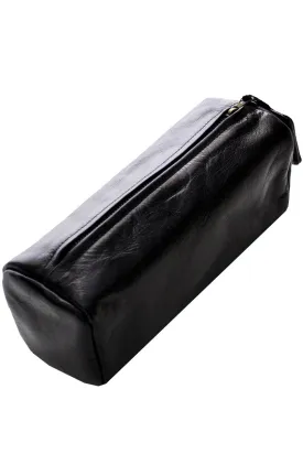 Bottega Veneta Vintage Black Leather Cosmetic Bag