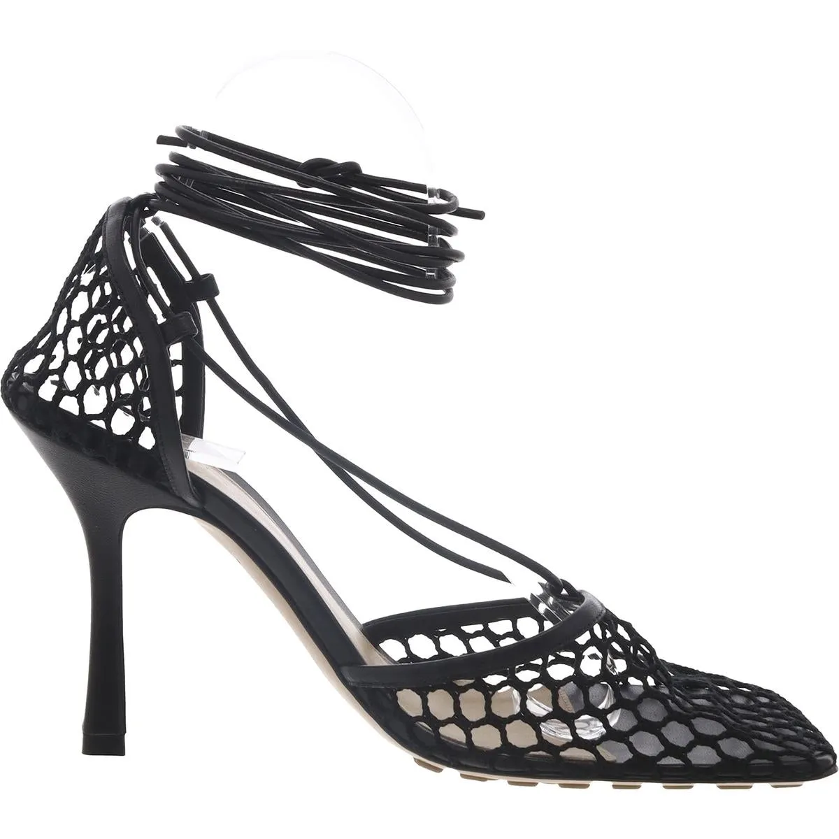 Bottega Veneta Womens Leather Caged Heels