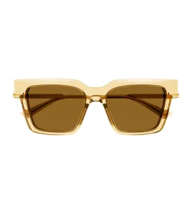 Bottega Veneta Women's Yellow Square Sunglasses