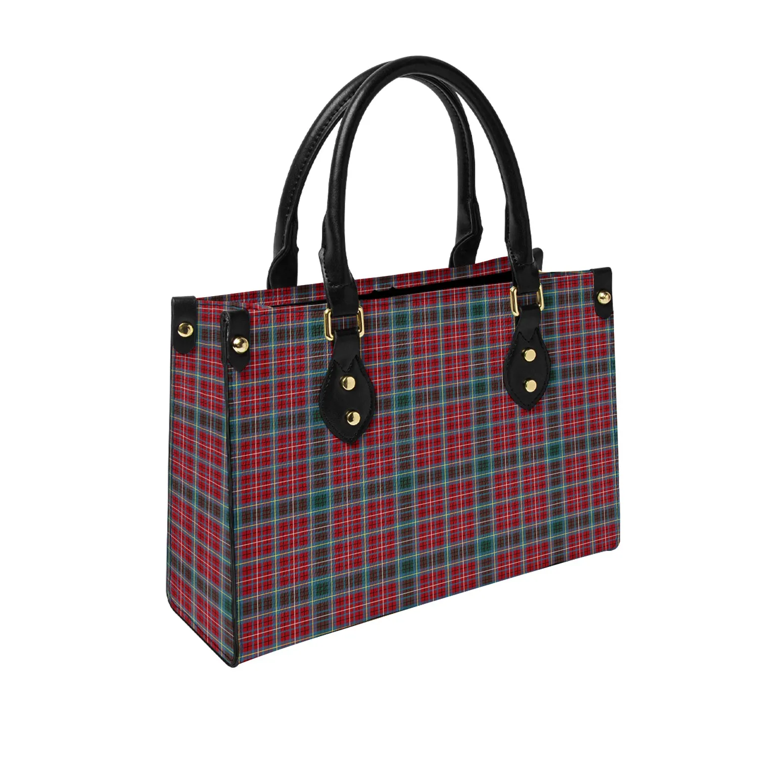 British Columbia Province Canada Tartan Leather Bag