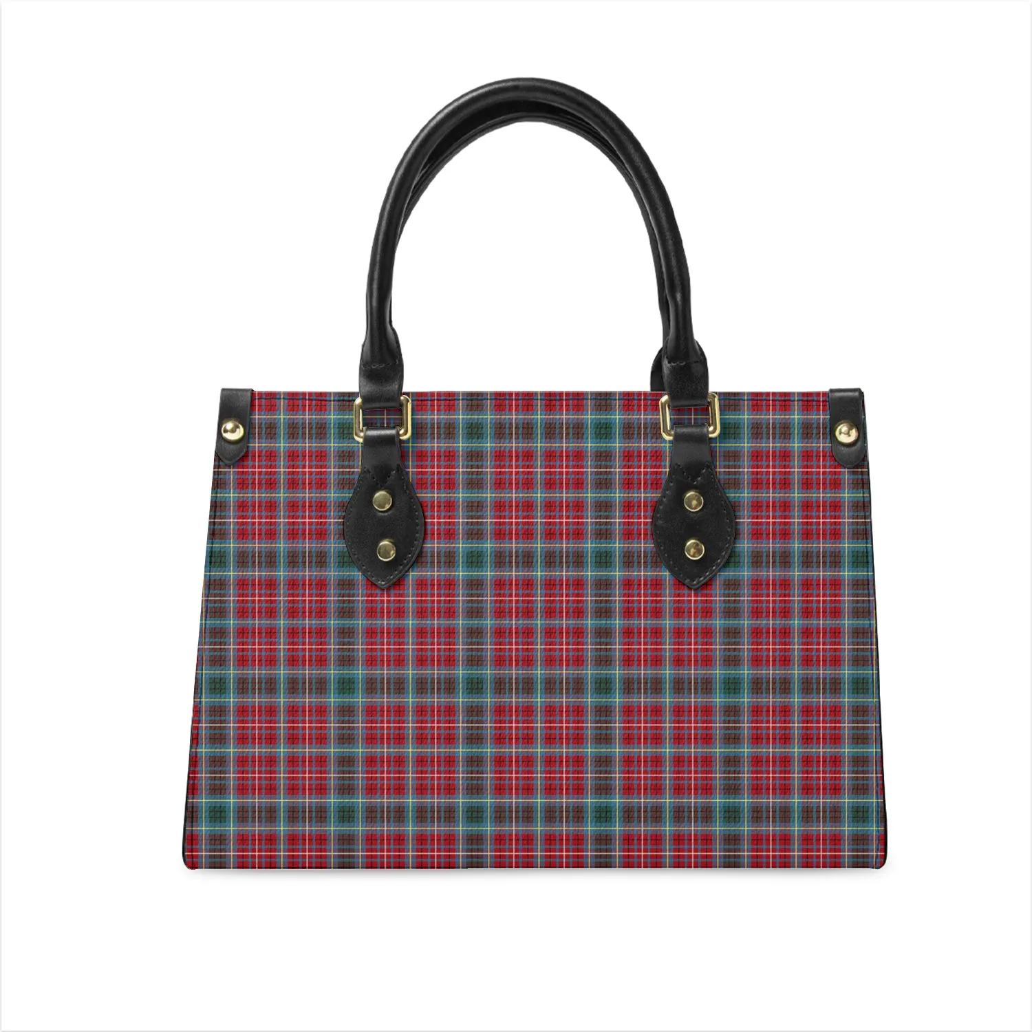 British Columbia Province Canada Tartan Leather Bag