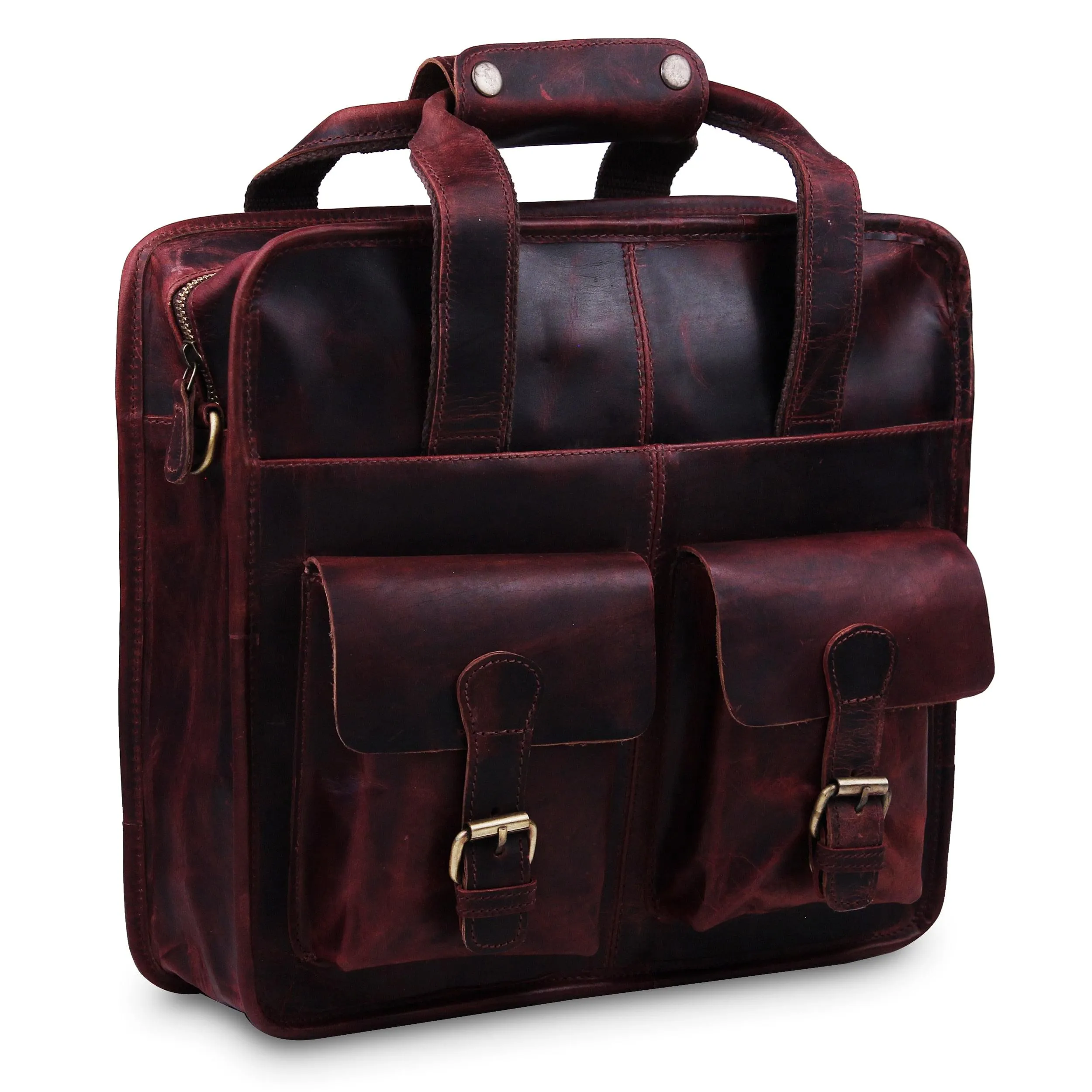 Buffalo Leather Briefcase 14 Inch