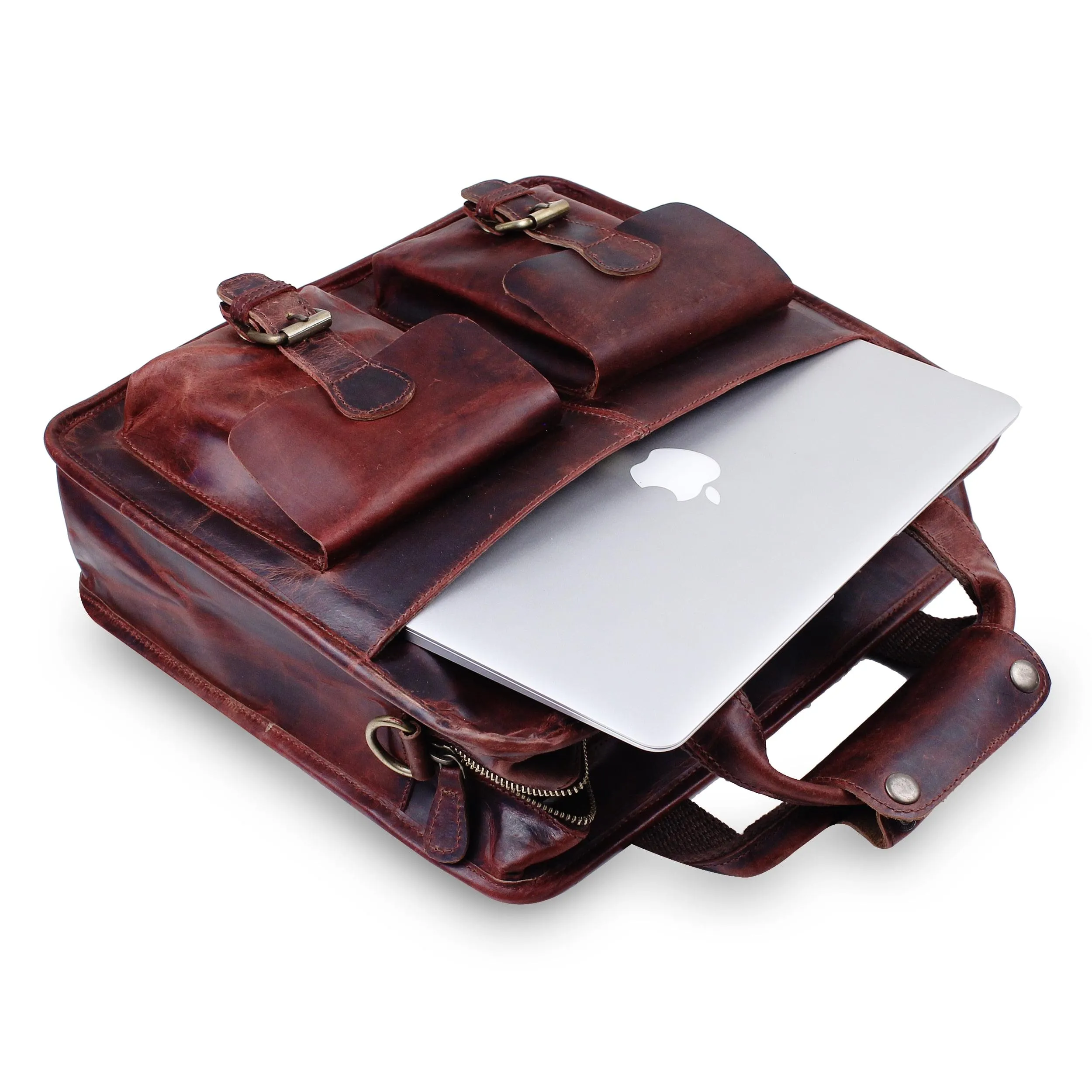 Buffalo Leather Briefcase 14 Inch