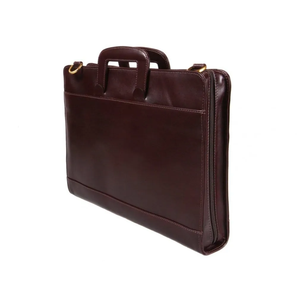 Burlington Leather Briefcase - Brown