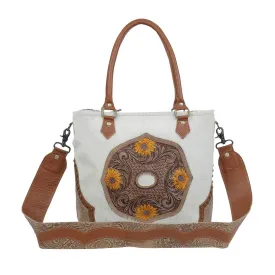 Burnished play Hand-Tooled Bag