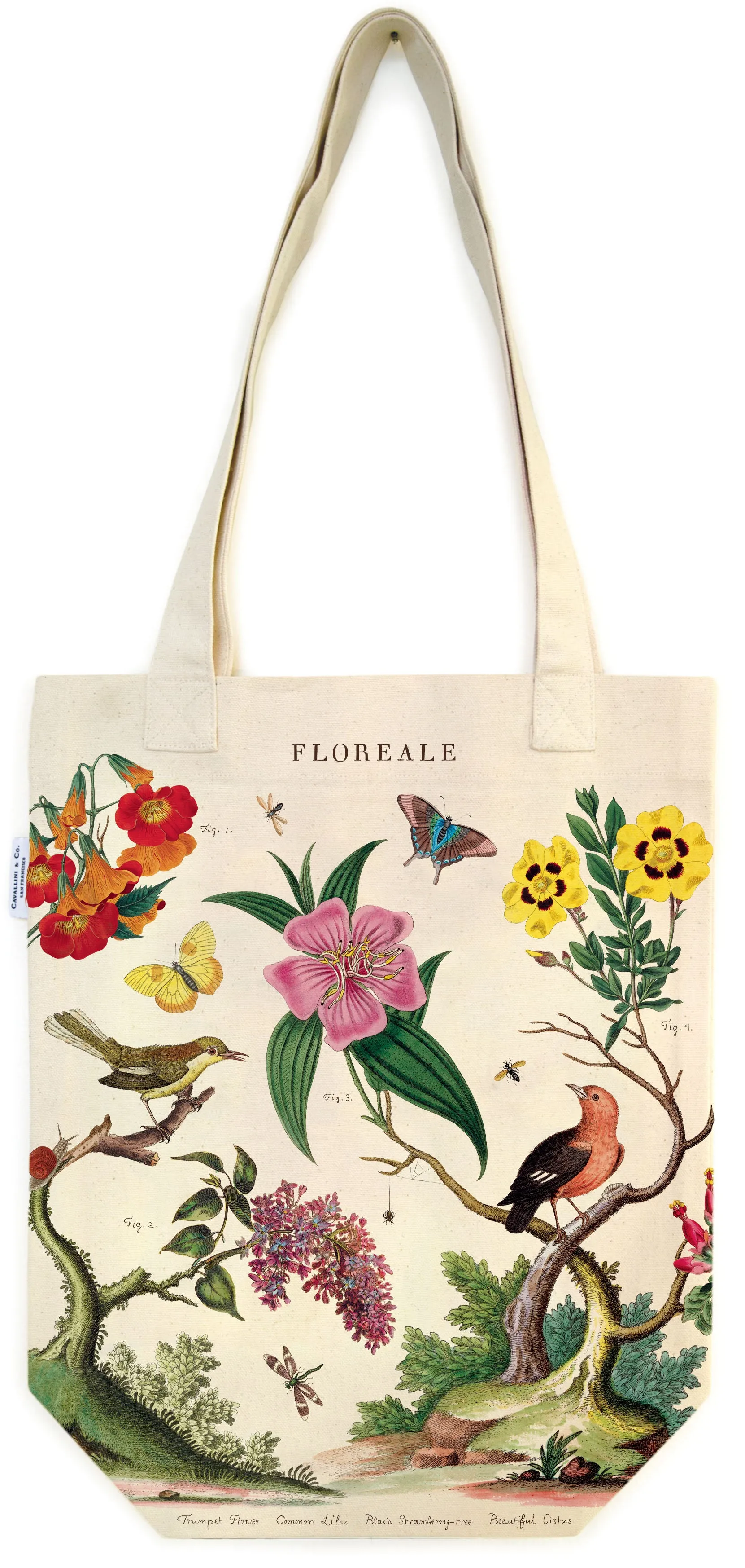 Cavallini & Co. Floreale Cotton Tote Bag