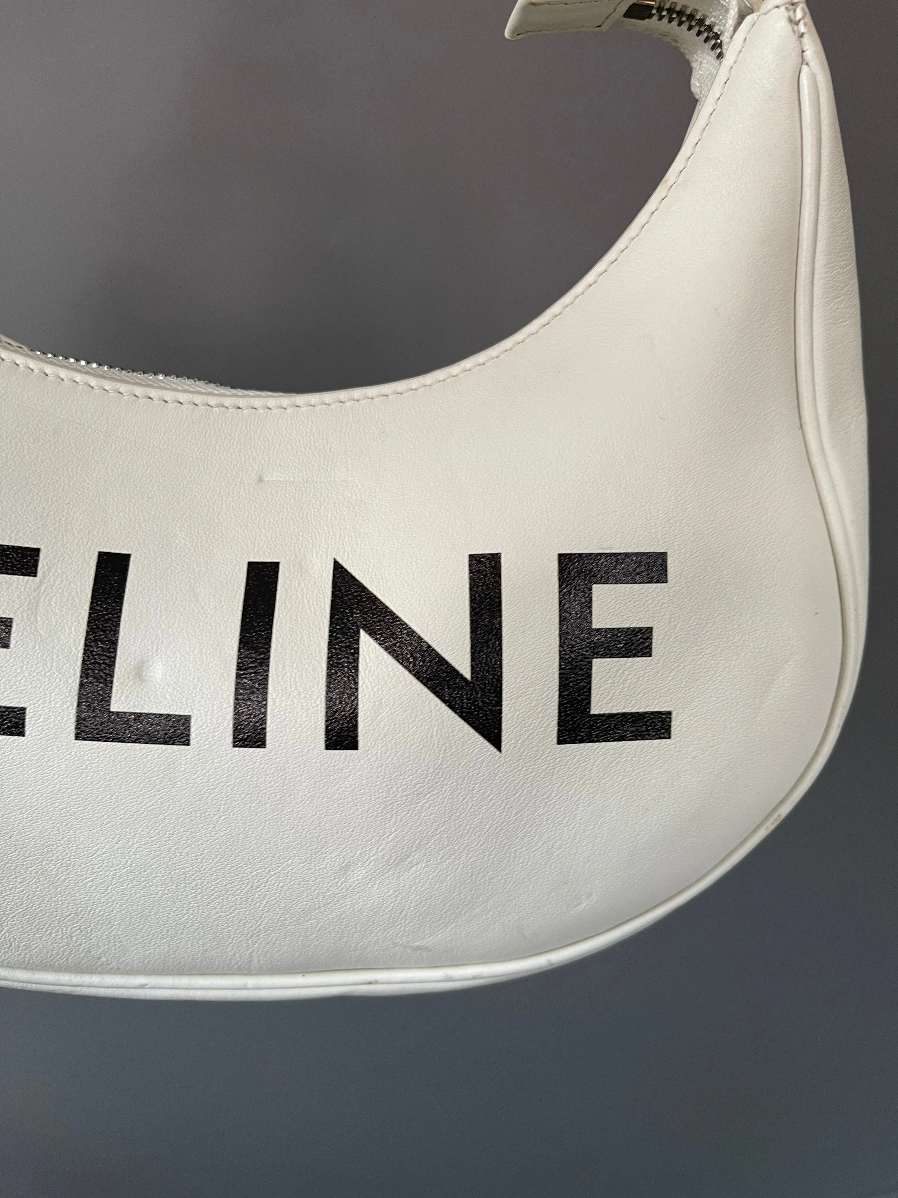 CELINE ava leather shoulder bag